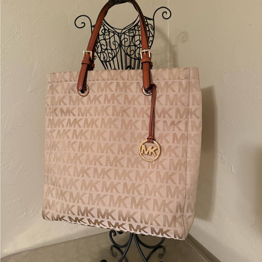 Michael Kors Tan Logo Tote